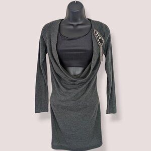 Living Green Wool Blend Long Sleeve Dress Top